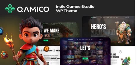 qamico - indie games studio wordpress theme